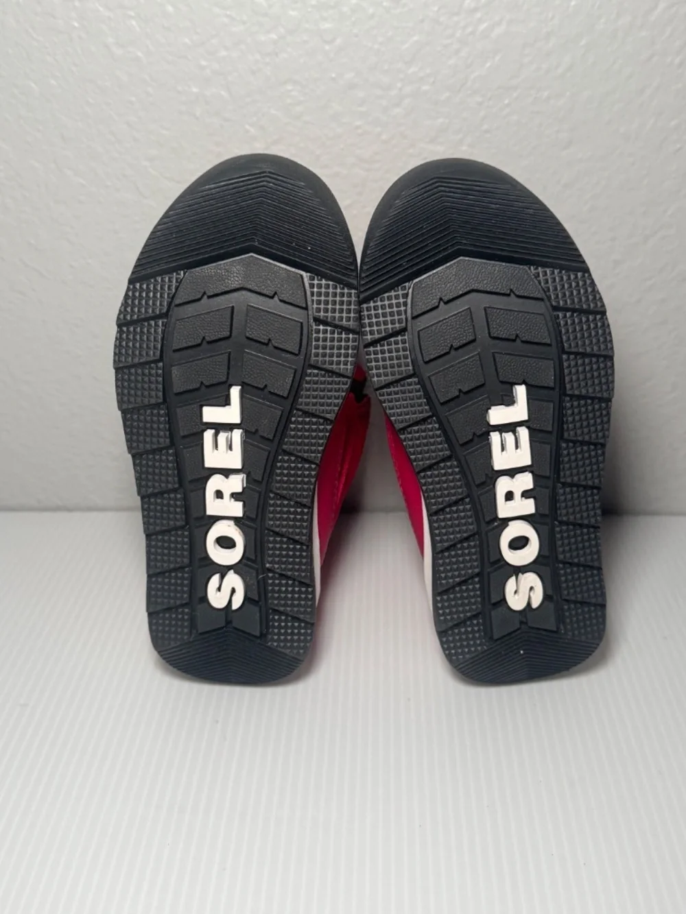Sorel Girls Whitney 2 Waterproof Red Winter Boots with Pull Loop